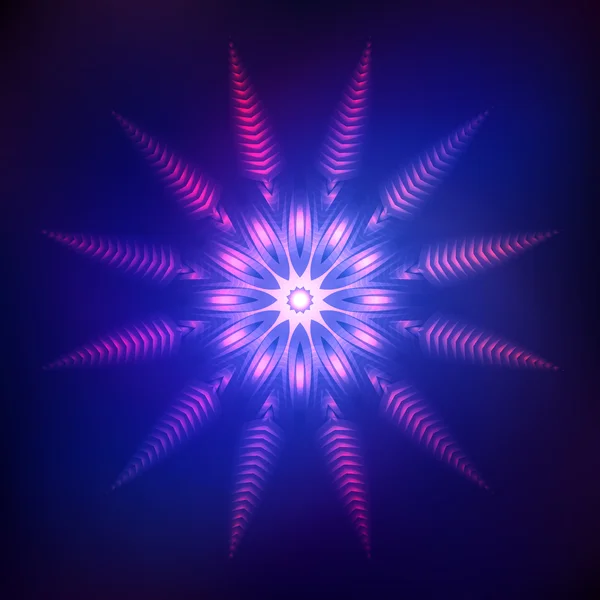 Abstract shining cosmic star — Stock Vector