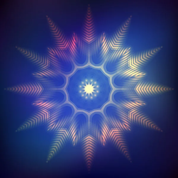 Steaua cosmică strălucitoare abstractă — Vector de stoc
