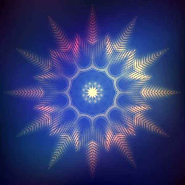 Abstract shining cosmic star — Stock Vector