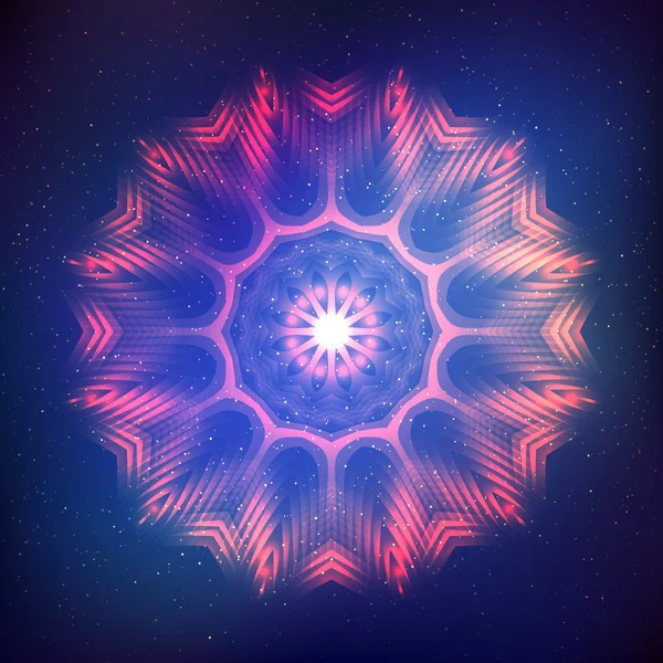 Abstract shining cosmic star — Stock Vector