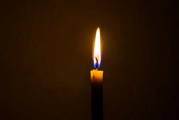외로운 촛불 왁 스 — 스톡 사진
