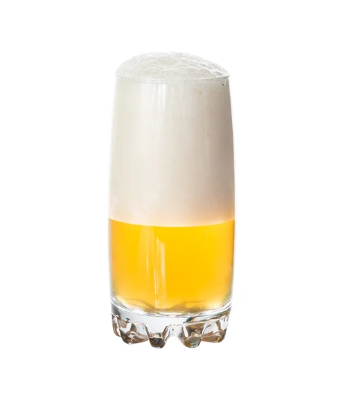 Pivní pěny ve sklenici — Stock fotografie