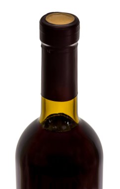 Bir şişe kırmızı şarap.