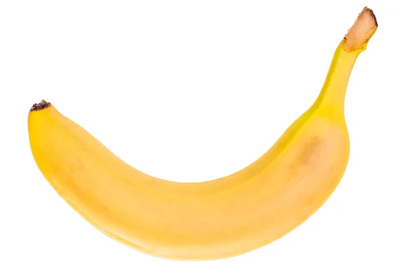 Banan isolerad på den vita bakgrunden — Stockfoto