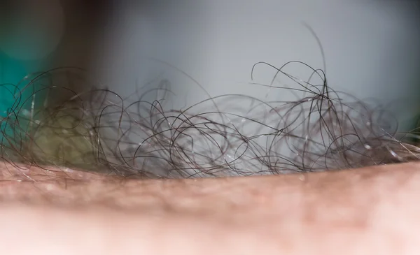 Cabelo do corpo close-up — Fotografia de Stock