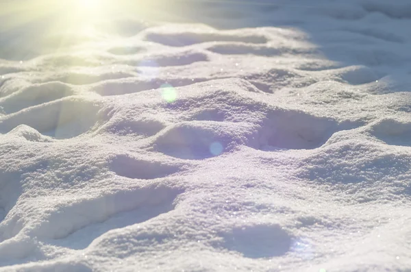Natürliche Winter Hintergrund mit Schnee — Stockfoto