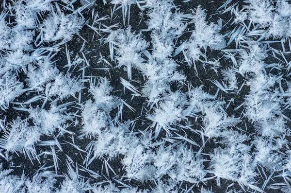 Fundo Abstrato Gelo Neve Inverno — Fotografia de Stock