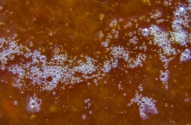 Doku çok iyi kaynayan sarı kayısı reçeli