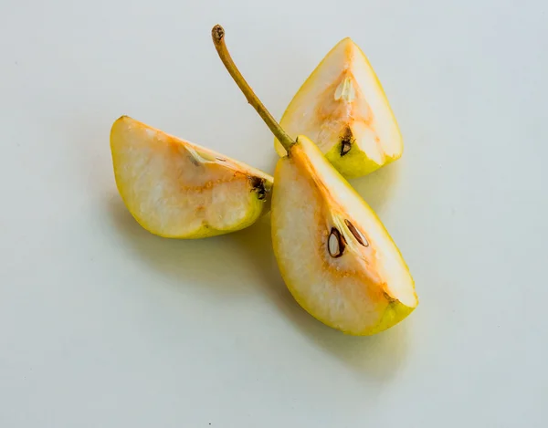 相当好吃的切片的梨 — 图库照片