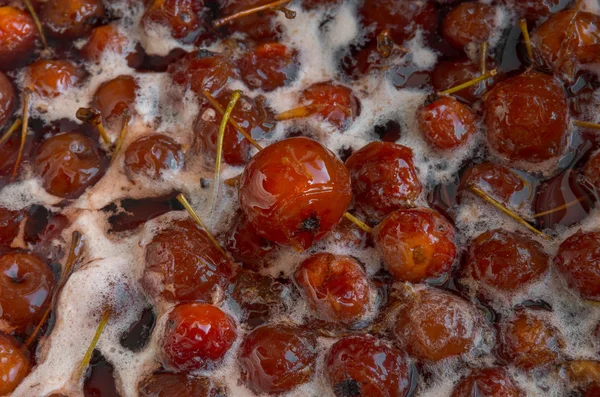 Cooked fresh homemade paradise apple jam — Stock Photo, Image