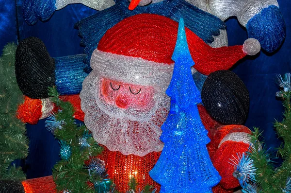Noel Baba camdan — Stok fotoğraf