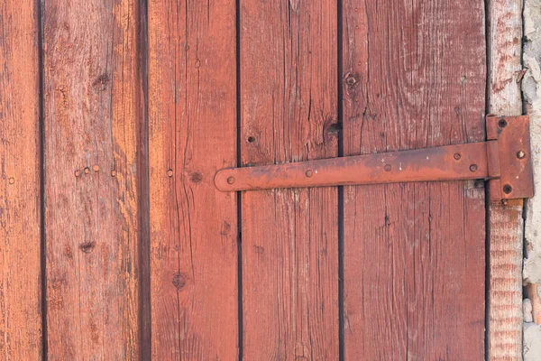 Część starych drewnianych drzwi stodoły — Zdjęcie stockowe