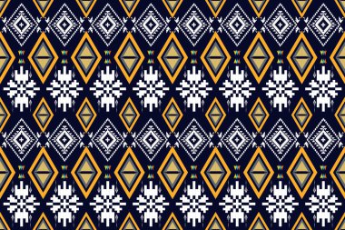 Geometrik etnik doğulu geleneksel tasarım arka plan, halı, duvar kağıdı, giysi, ambalaj, kumaş, taşıyıcı illüstrasyon. Nakış tarzı. Geometrik etnik doğulu dikdörtgen desensiz arka plan için geleneksel tasarım.
