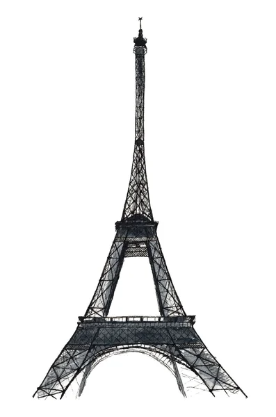 Ακουαρέλα σκίτσο Πύργος του Άιφελ Παρίσι — Φωτογραφία Αρχείου