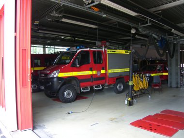 Devon ve somerset ateş ve kamyon - Barnstaple, Devon kurtarmak.