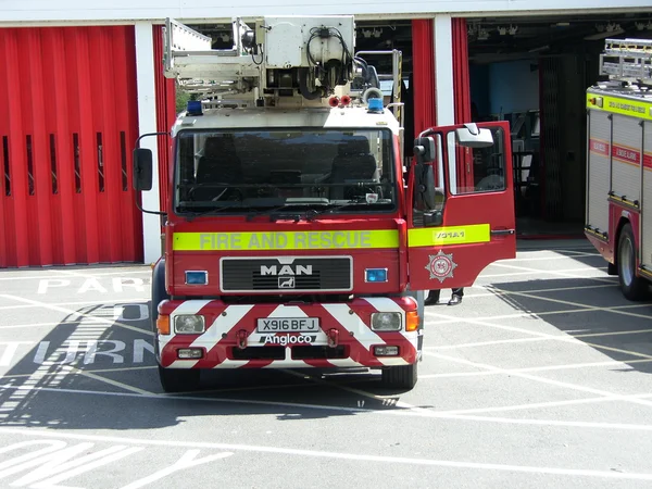 Devon e caminhão de incêndio e resgate somerset - Barnstaple, Devon . — Fotografia de Stock