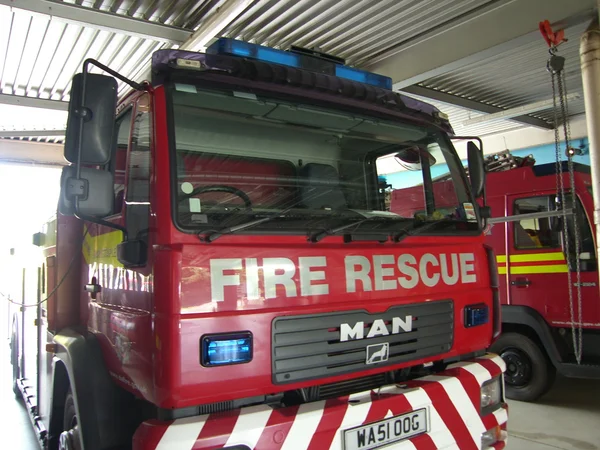 Devon and somerset fire and rescue truck - Barnstaple, Devon. — Stock Photo, Image