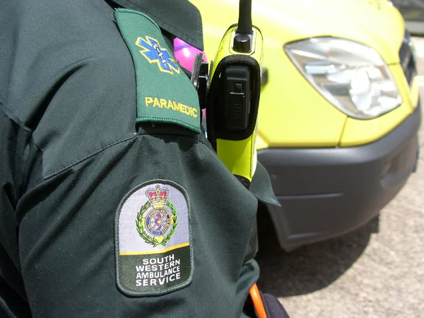 Ambulanza Paramedico - Preso a Bideford, Devon - 01 / 06 / 2013 — Foto Stock