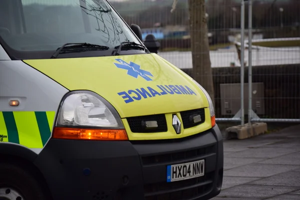 St John ambulance - Bideford Devon - 01/01/2015 — Stock Photo, Image