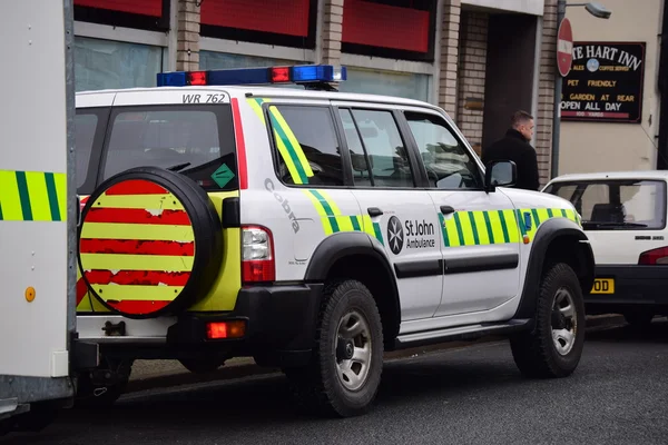 San Juan ambulancia - Bideford Devon - 01 / 01 / 2015 — Foto de Stock