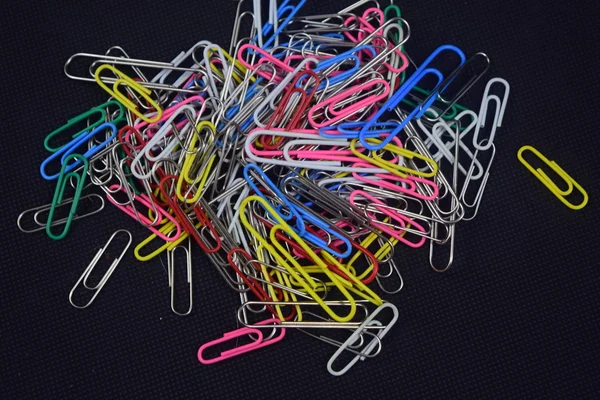 Close up on paper clips — Stock Photo, Image