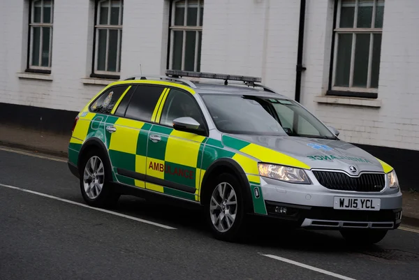 28th Augest 2015 - Exeter - RRV Ambulance car UK — Stock Photo, Image