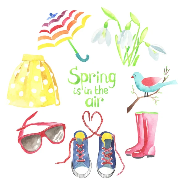 Bahar suluboya çerçeve