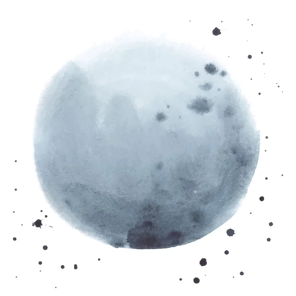水彩抽象灰色污渍 — 图库矢量图片