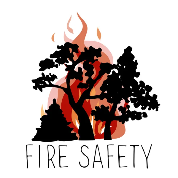 Icône de la sécurité incendie — Image vectorielle