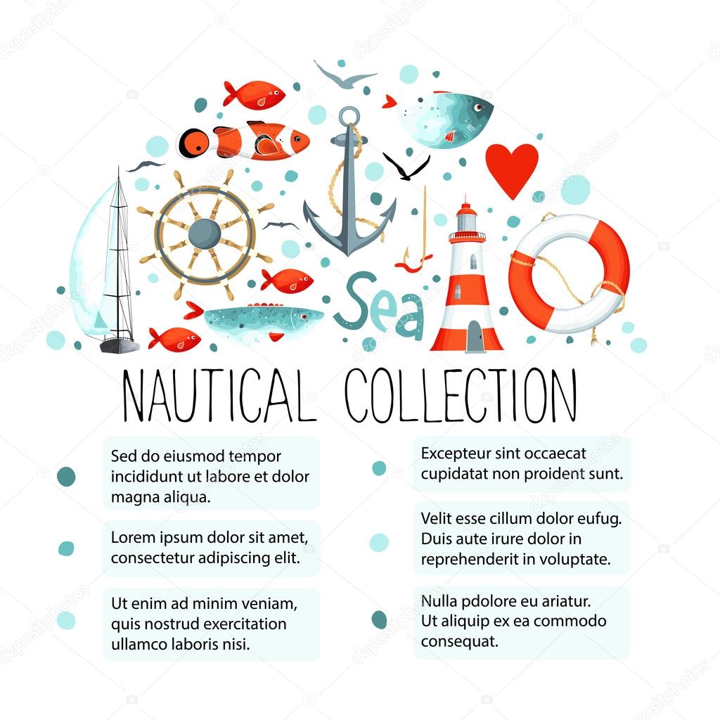 Collection of nautical elements