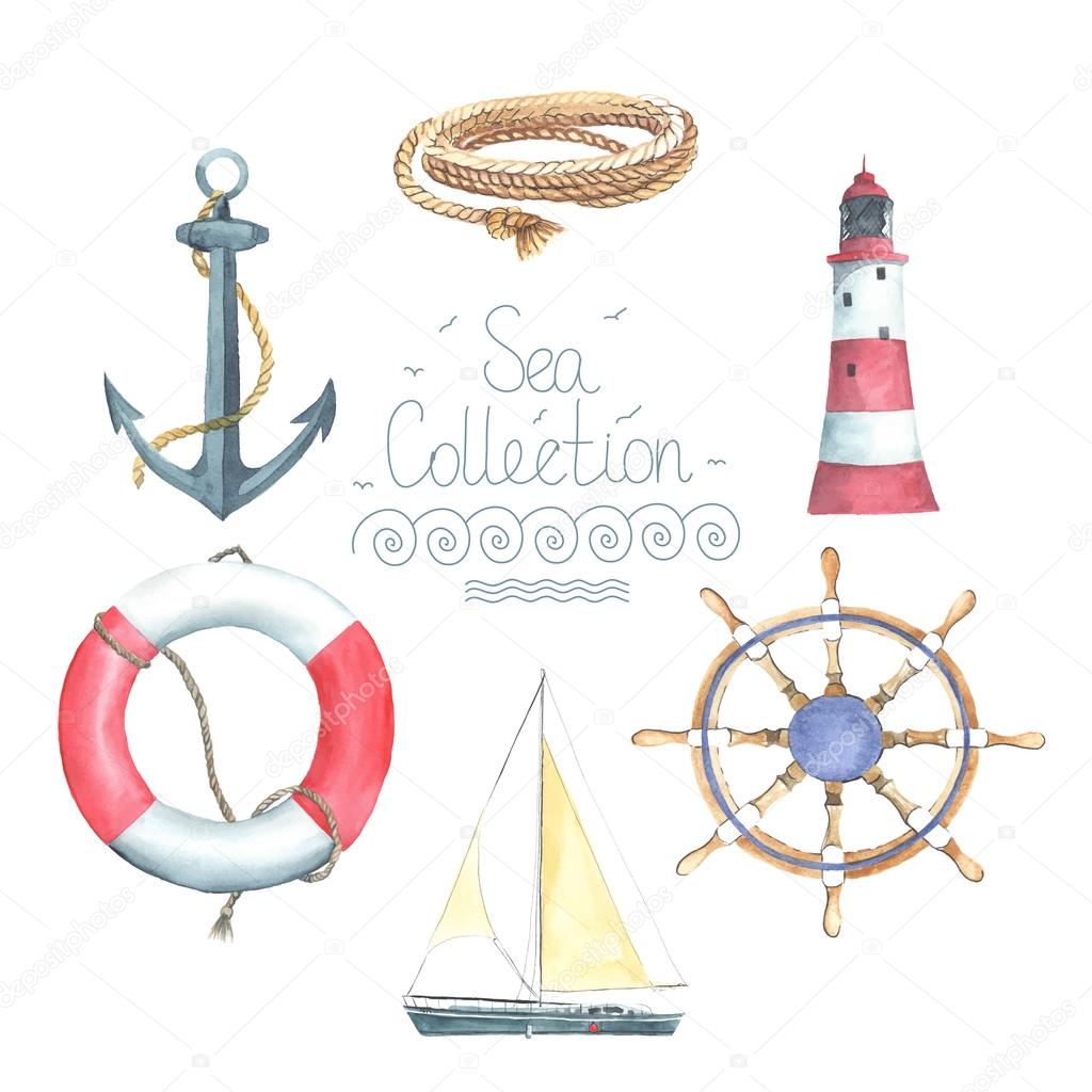 Set of nautical elements