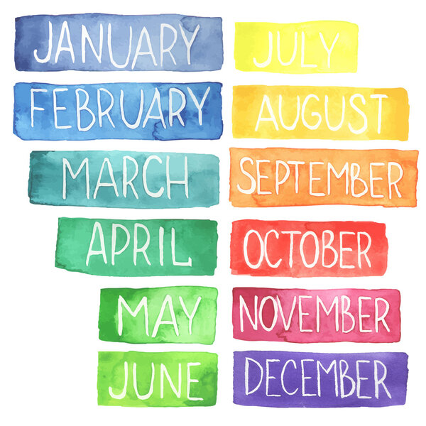 watercolor calendar