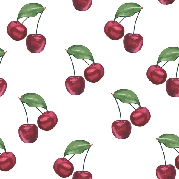 벚꽃 수채화 패턴 — 스톡 벡터