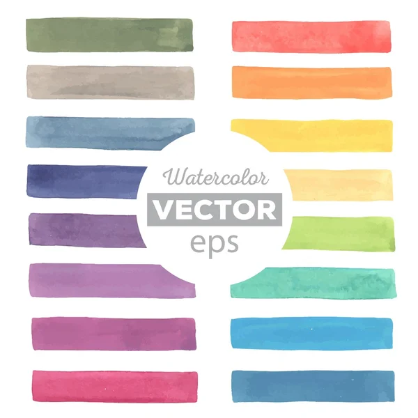 Watercolor rainbow stripes — Stock Vector