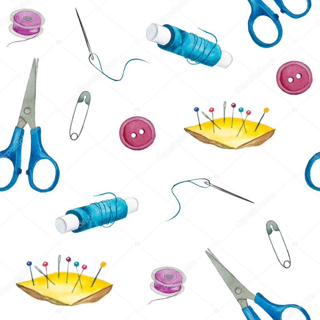 sewing tools and equipment clipart fish