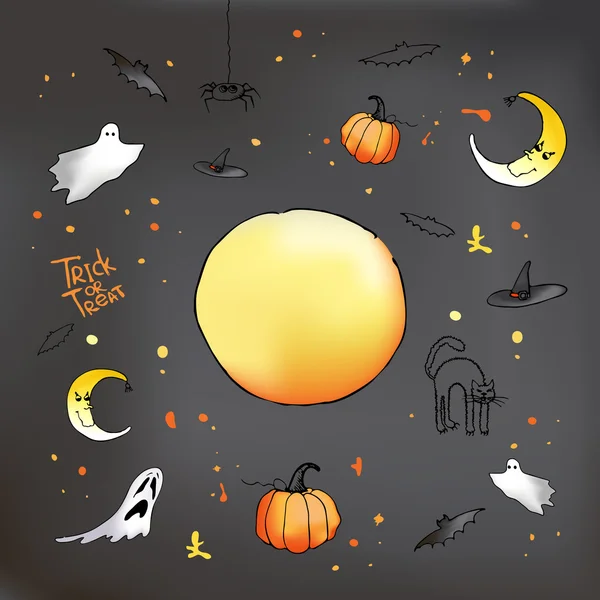 Vector Halloween card — Stock Vector