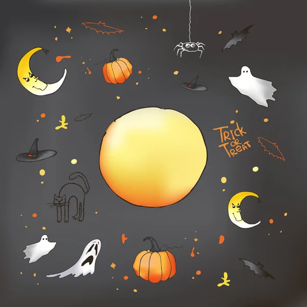 Vector Halloween card — Stock Vector