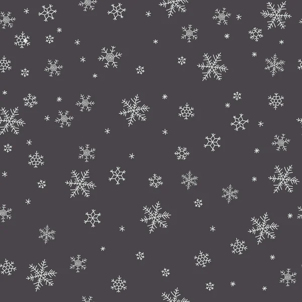 Snowflake vector pattern. — Stock Vector