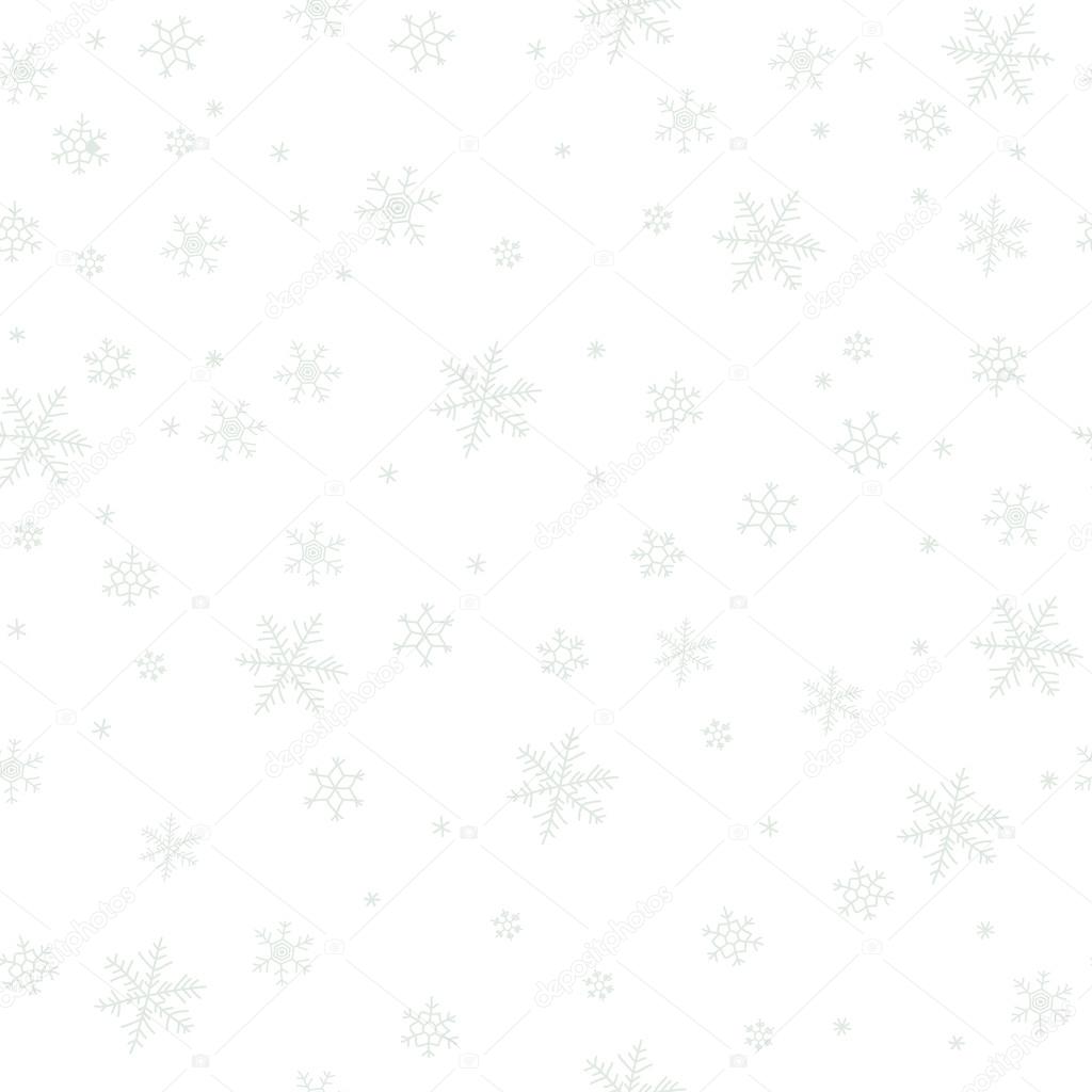Snowflakes vector pattern.
