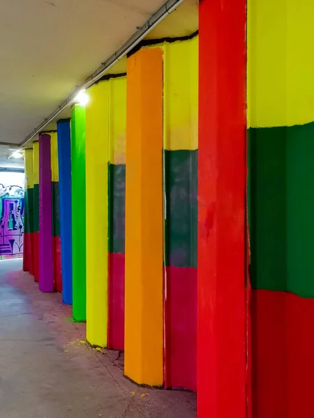 Vilnius Lituanie 2021 Passage Souterrain Drapeau Arc Ciel Lgbt Sur — Photo