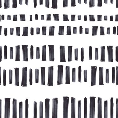 Beyaz zemin üzerine el çizgileri çizilmiş suluboya deseni.