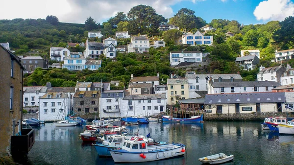 Polperro fishing harbour, Cornwall, England — Stock fotografie