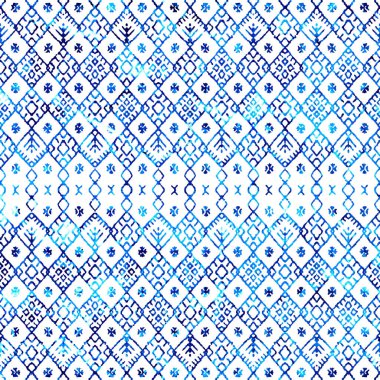 Geometrik yüksek çözünürlüklü beyaz tuval üzerinde izole boho deseni