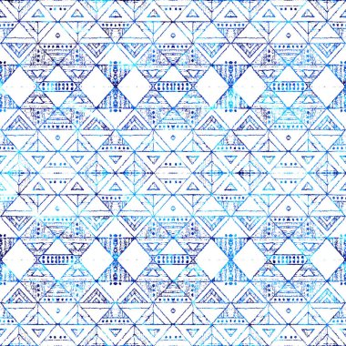 Geometrik yüksek çözünürlüklü beyaz tuval üzerinde izole boho deseni