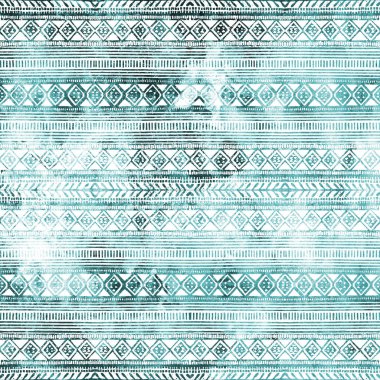 Geometrik yüksek çözünürlüklü beyaz tuval üzerinde izole boho deseni