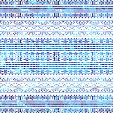 Geometrik yüksek çözünürlüklü beyaz tuval üzerinde izole boho deseni