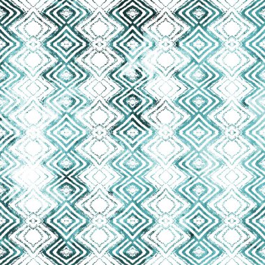 Geometrik yüksek çözünürlüklü beyaz tuval üzerinde izole boho deseni