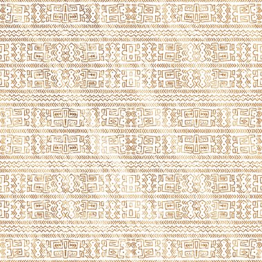 Geometrik yüksek çözünürlüklü beyaz tuval üzerinde izole boho deseni