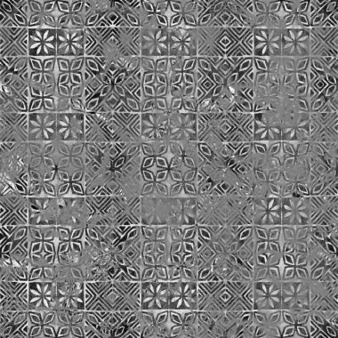 Geometrik yüksek çözünürlüklü beyaz tuval üzerinde izole boho deseni