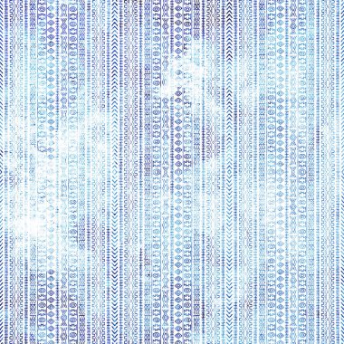 Geometrik yüksek çözünürlüklü beyaz tuval üzerinde izole boho deseni